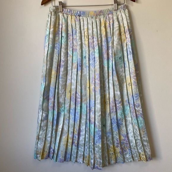 Vintage Floral Print Skirt Sz M - Picture 9 of 13